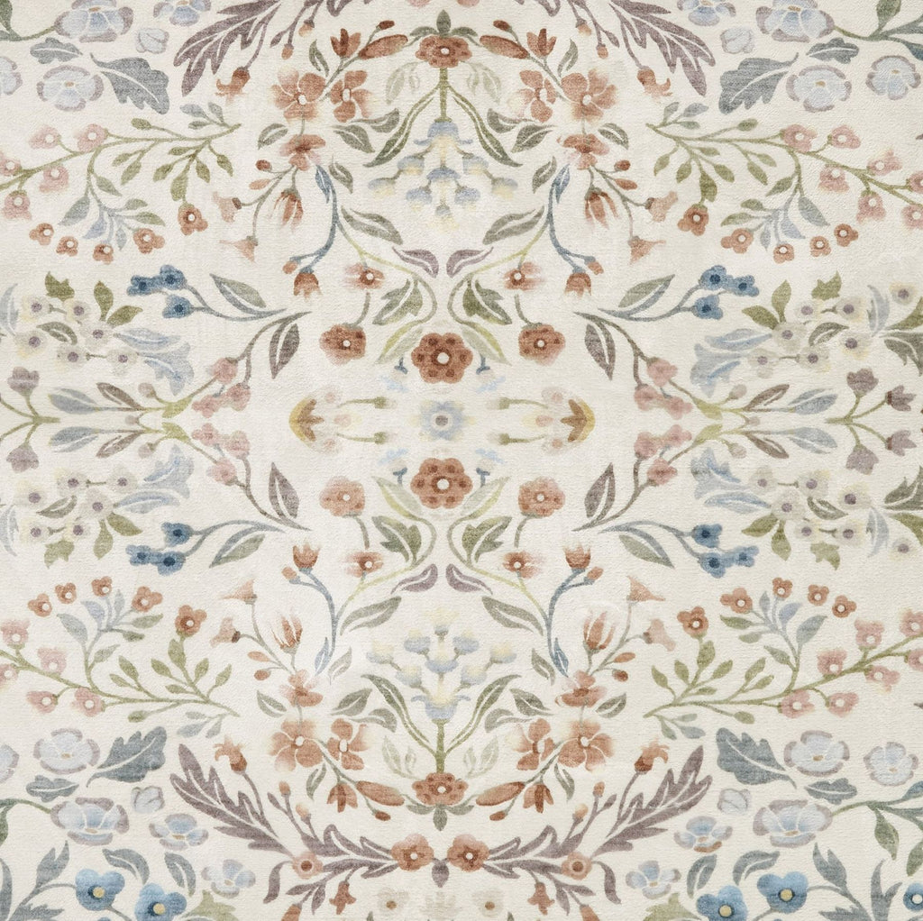 Liberty Washable Floral Cream Multi Rug