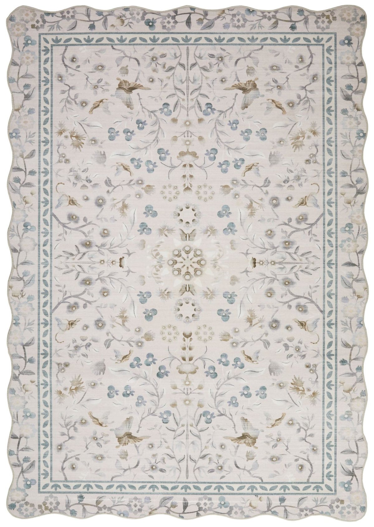 Liberty Washable Floral Dusty Pink Rug