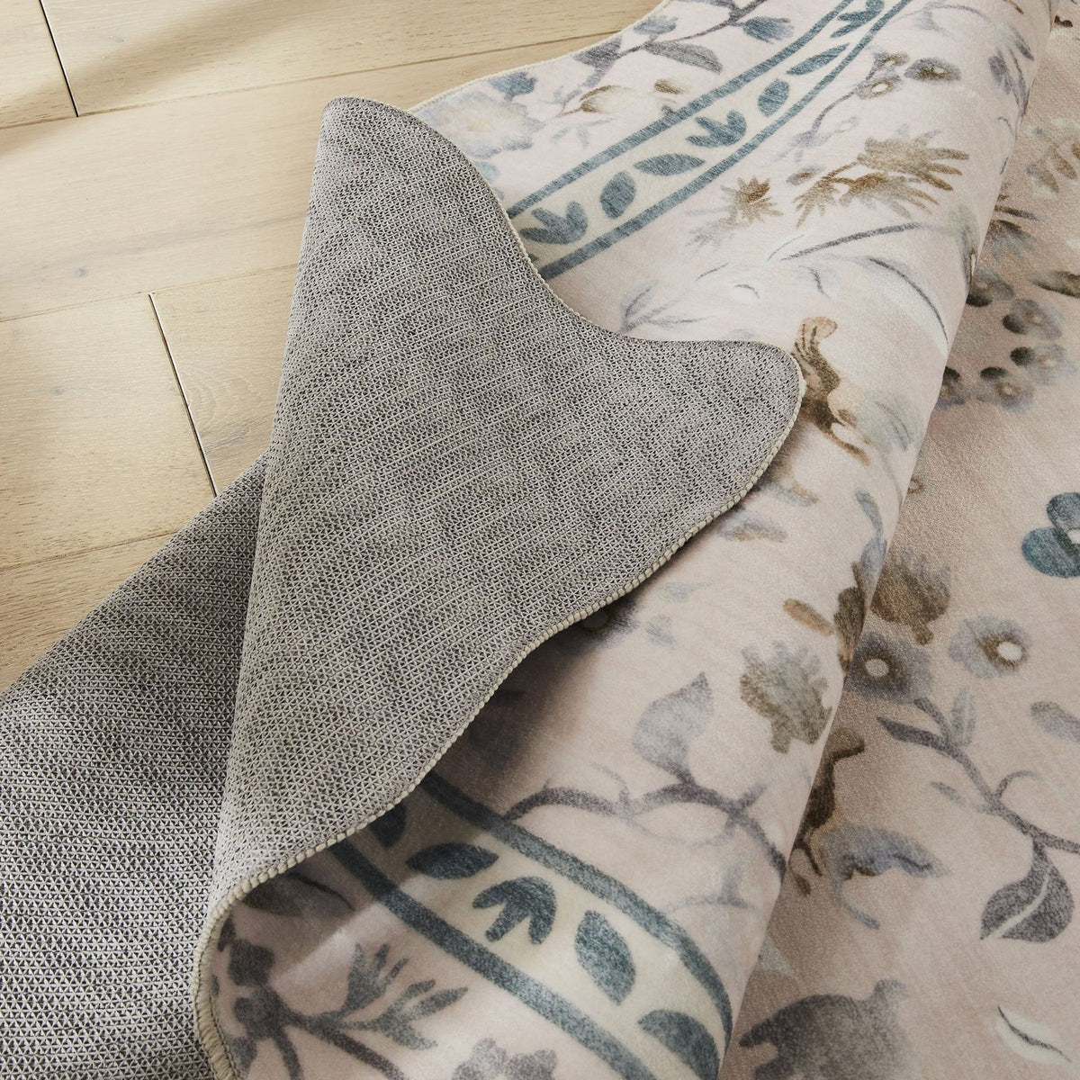 Liberty Washable Floral Dusty Pink Rug