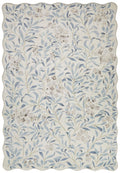 Liberty Washable Floral Ivory Blue Rug