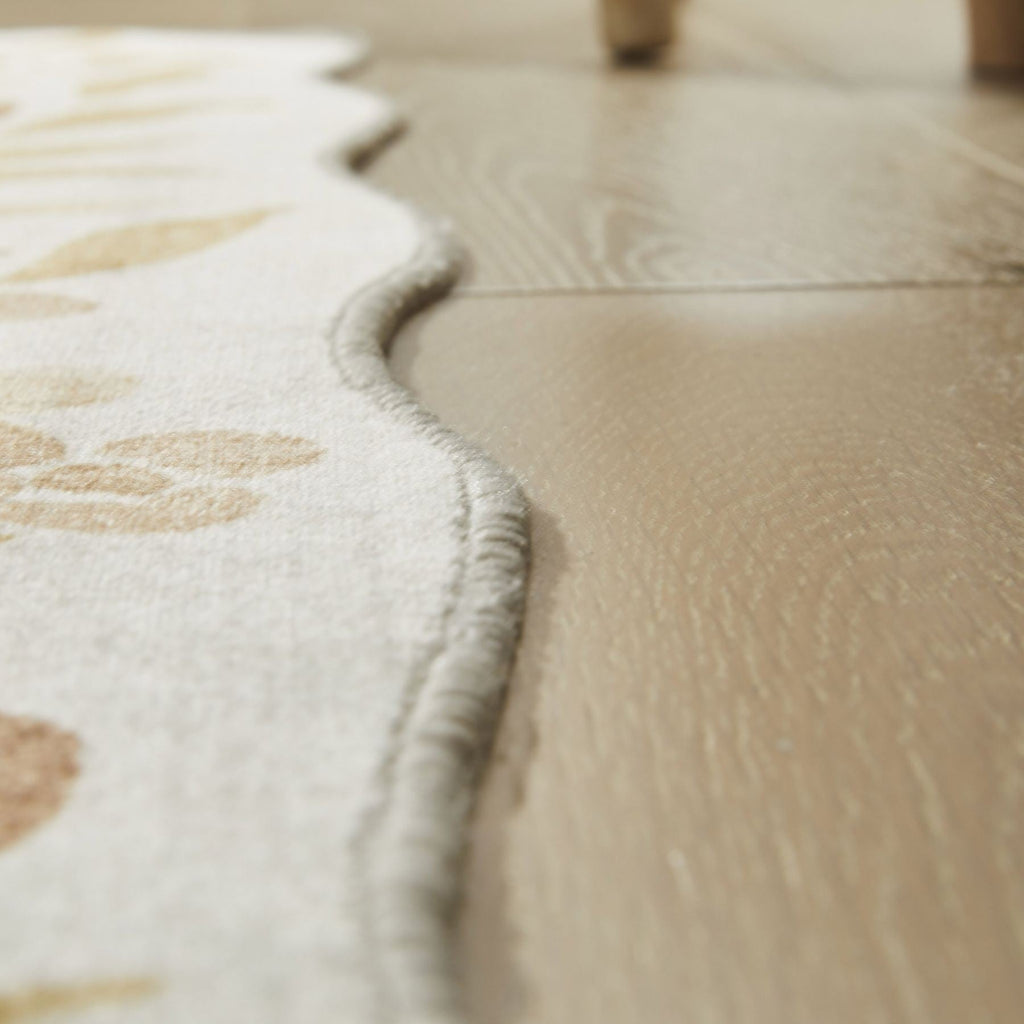 Liberty Washable Floral Ivory Gold Rug