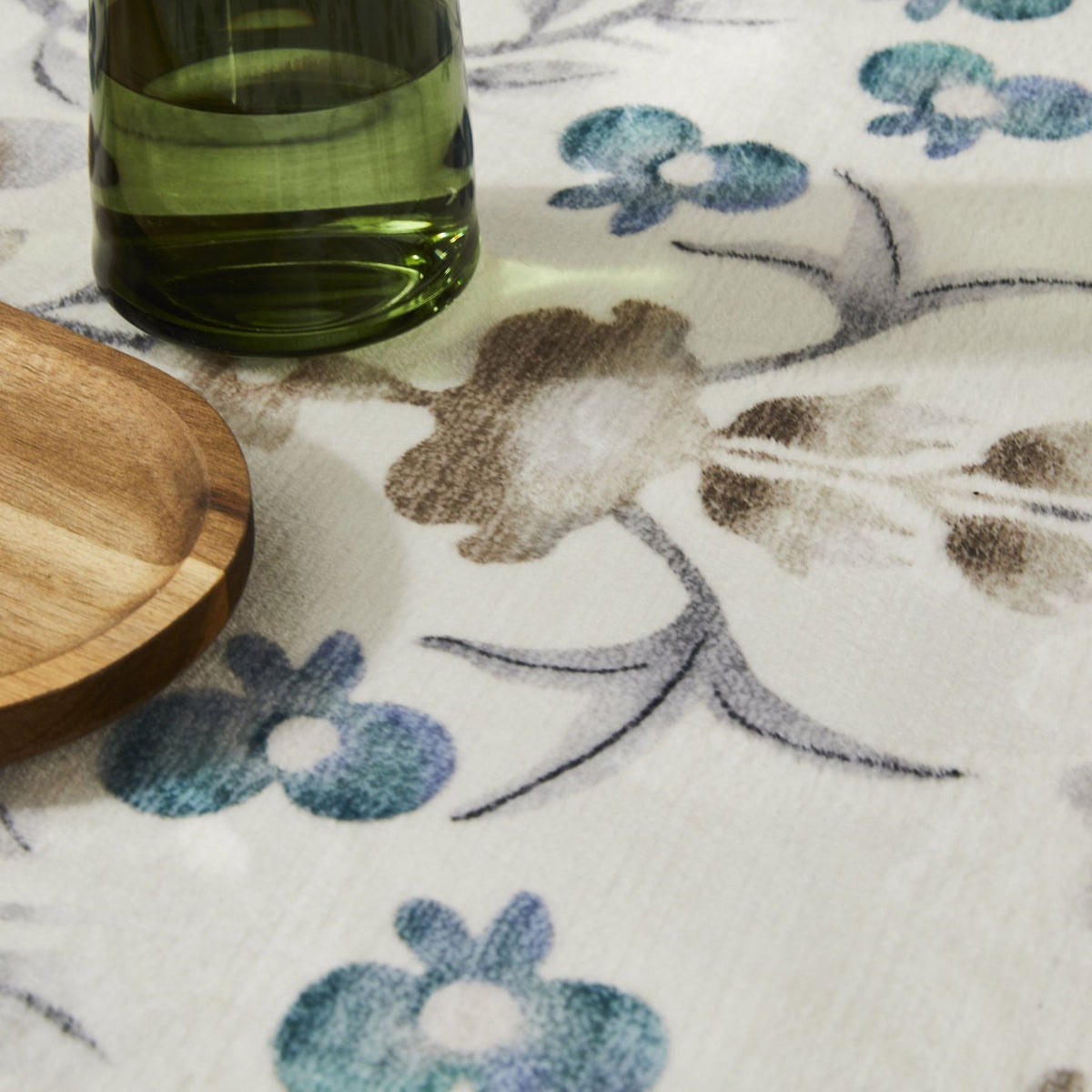 Liberty Washable Floral Ivory Rug