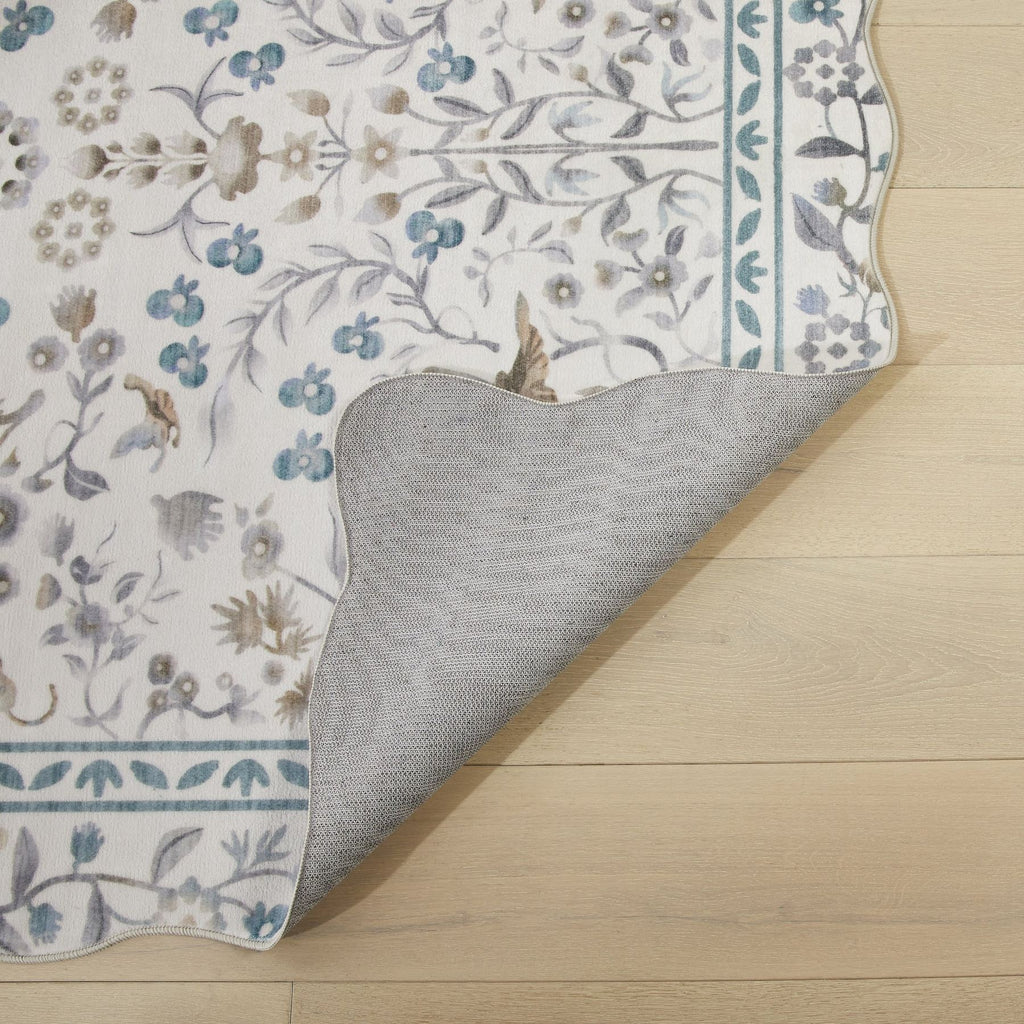 Liberty Washable Floral Ivory Rug