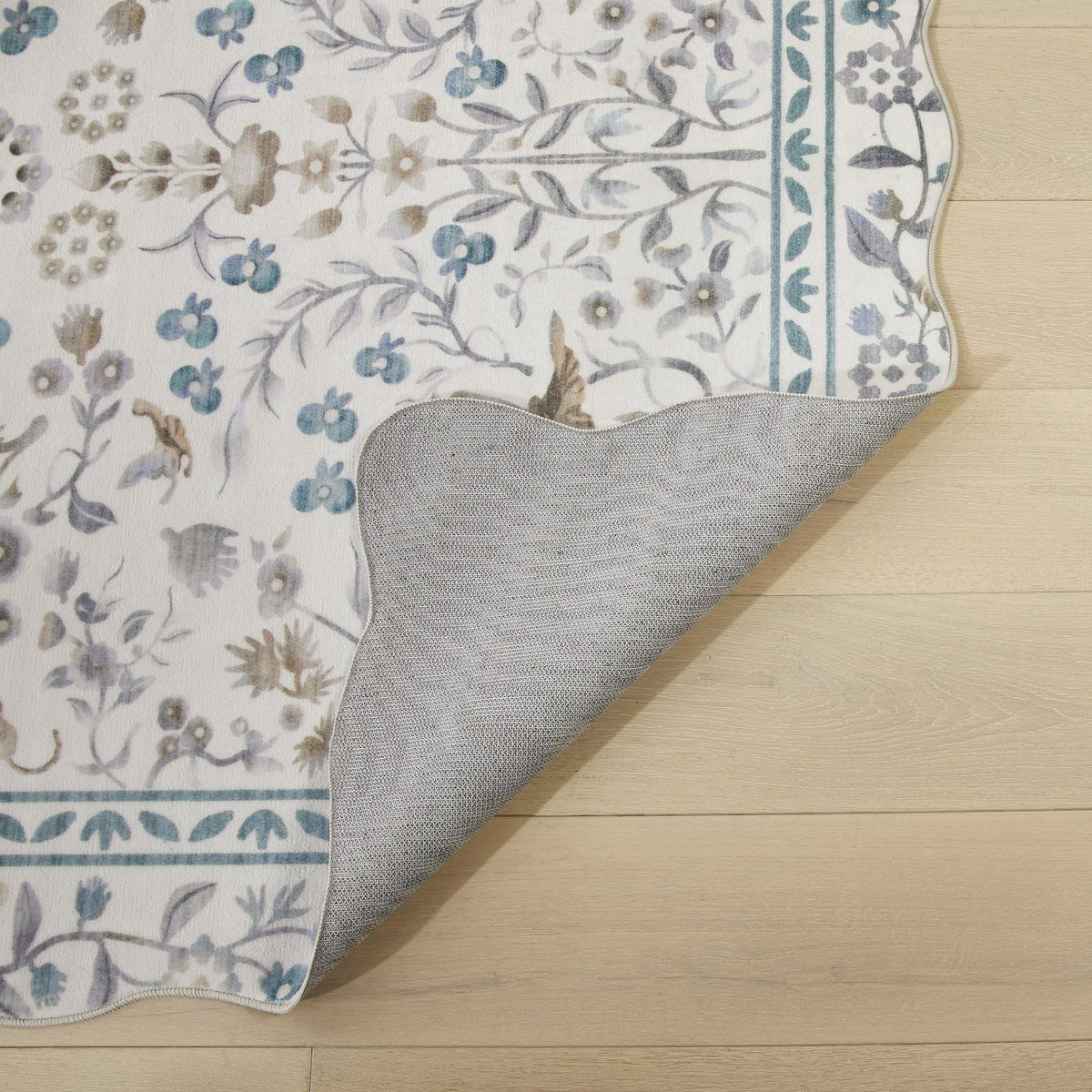 Liberty Washable Floral Ivory Rug