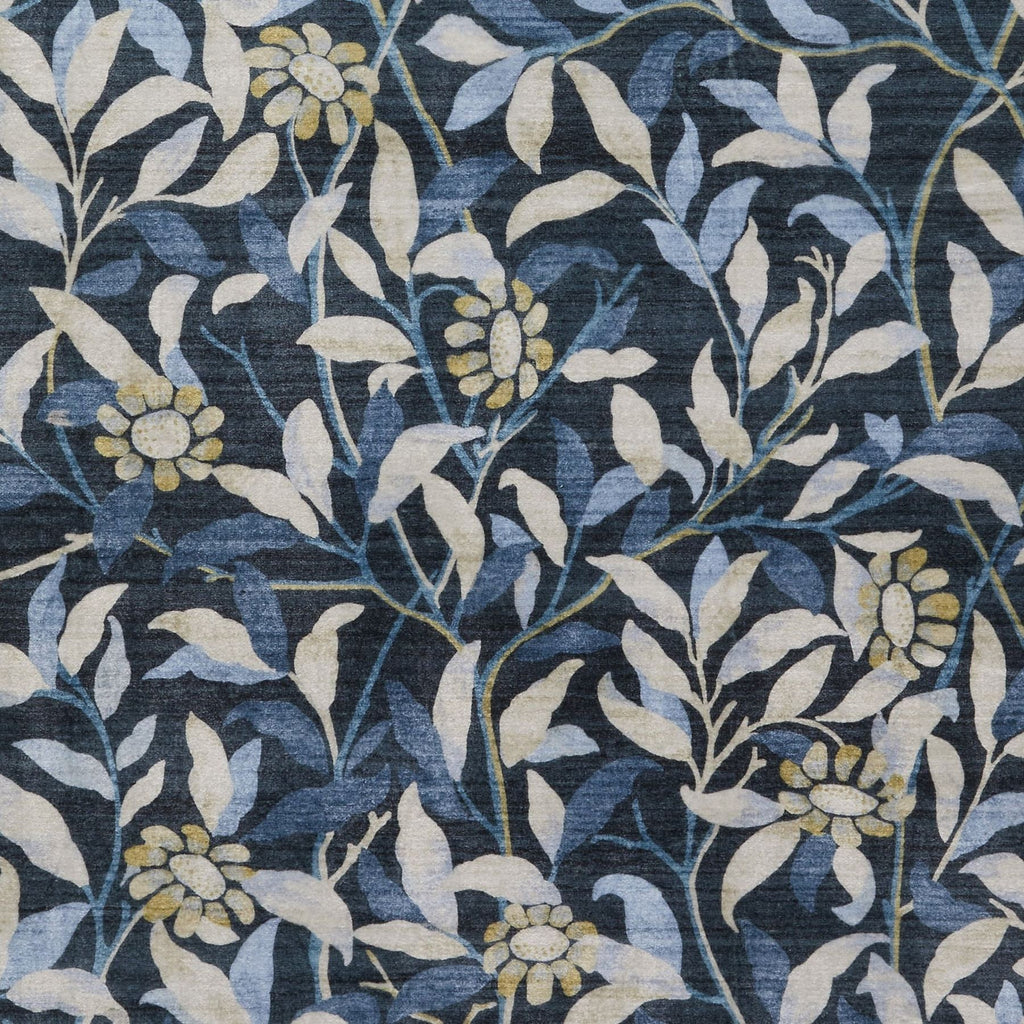 Liberty Washable Floral Navy Rug