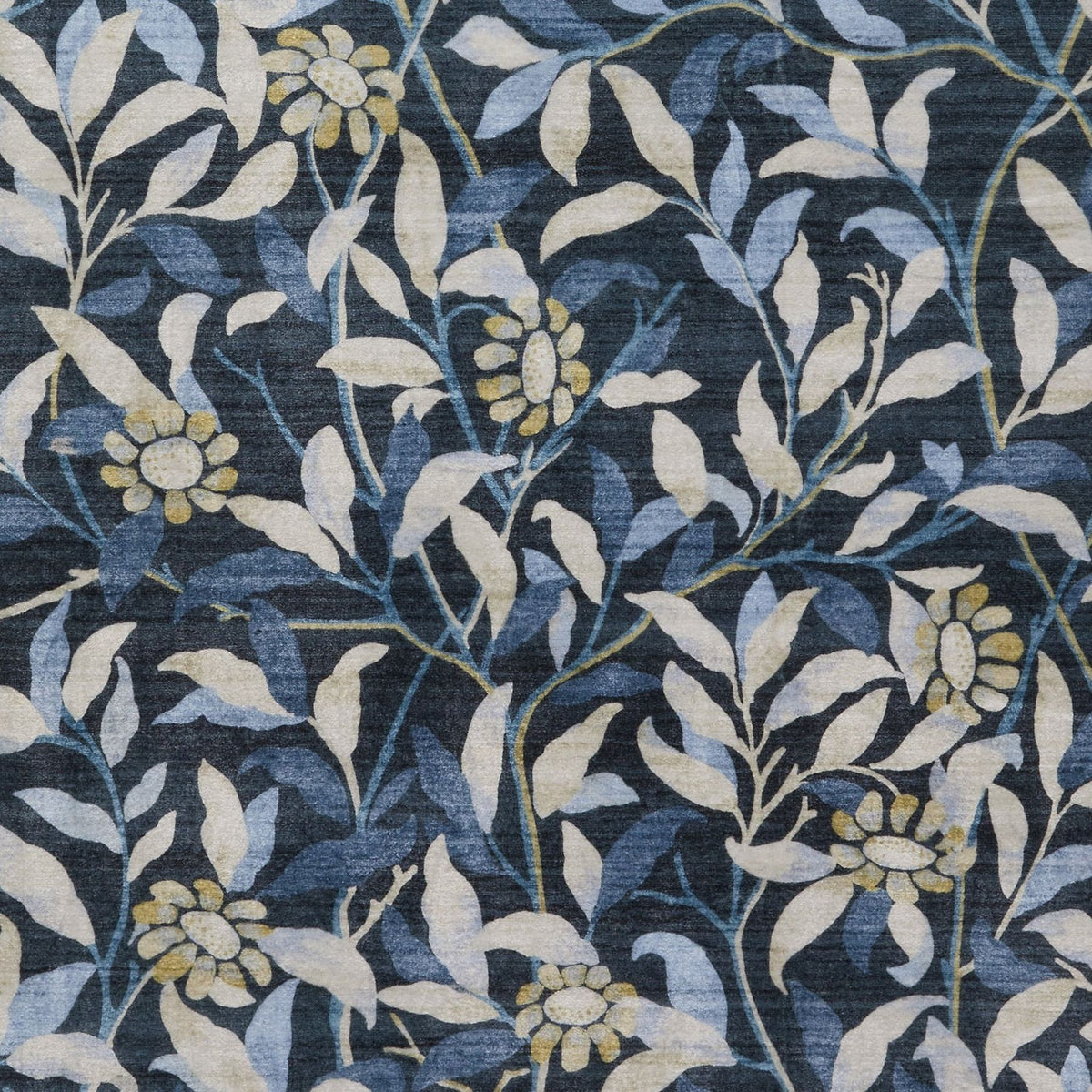 Liberty Washable Floral Navy Rug