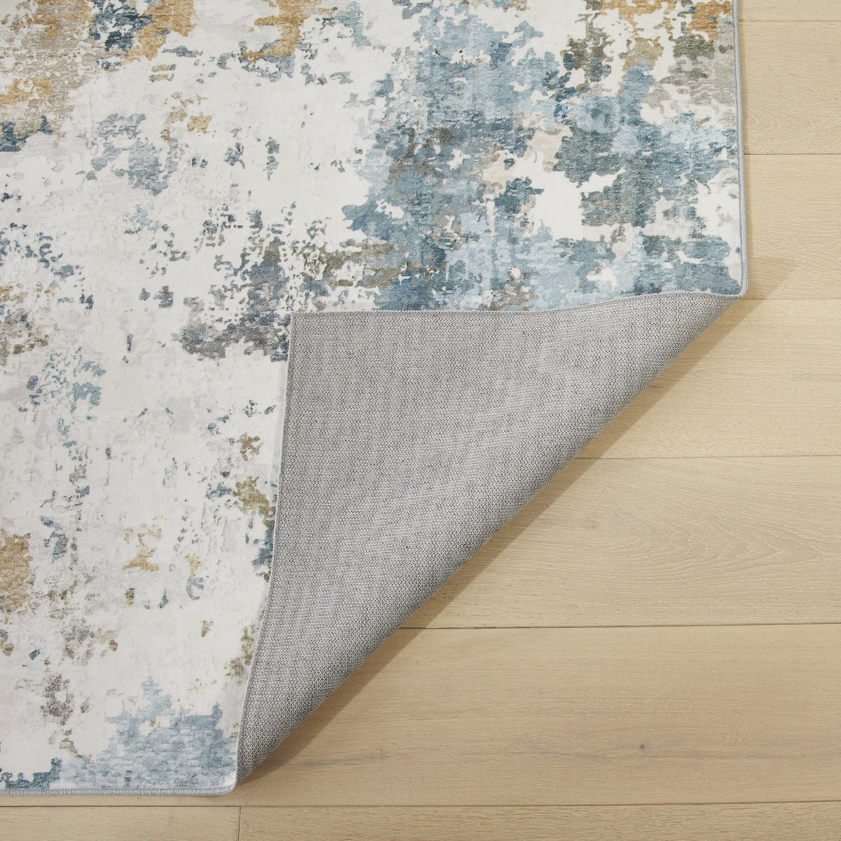 Liberty Washable Modern Aqua Rug