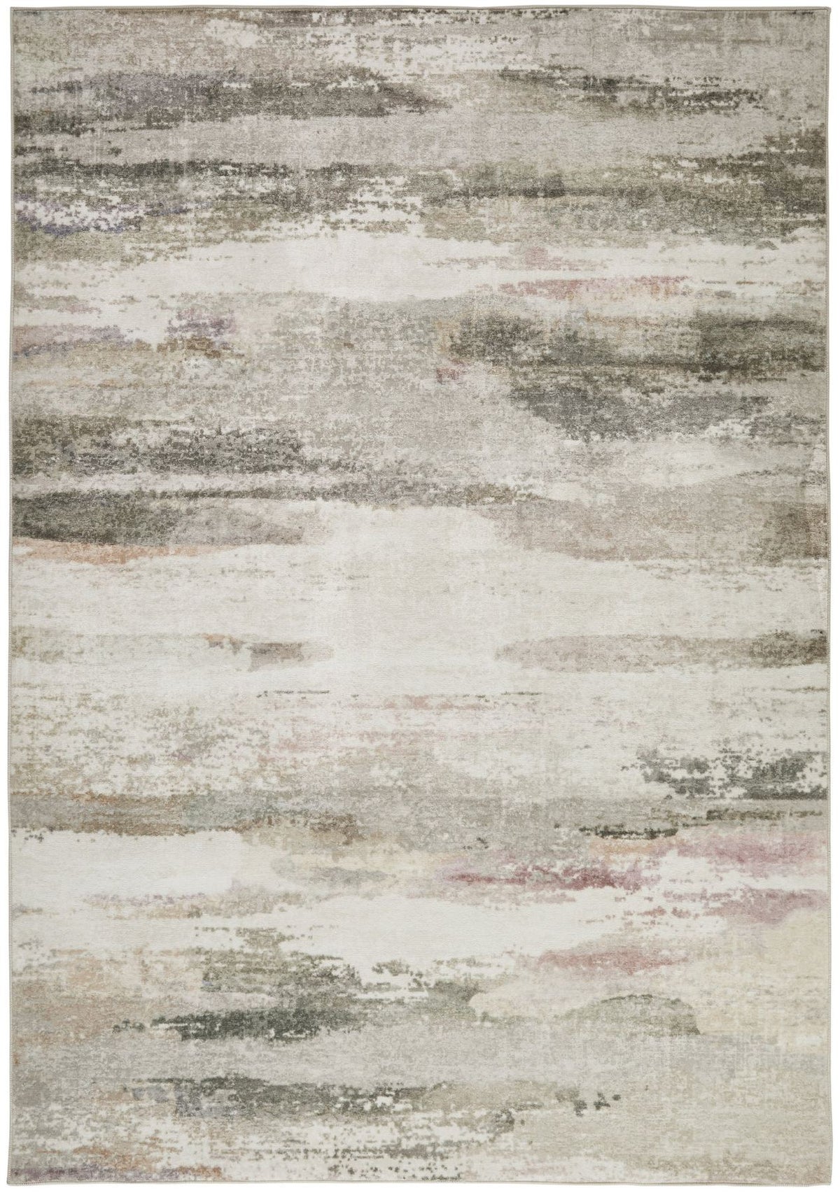 Liberty Washable Modern Beige Rug