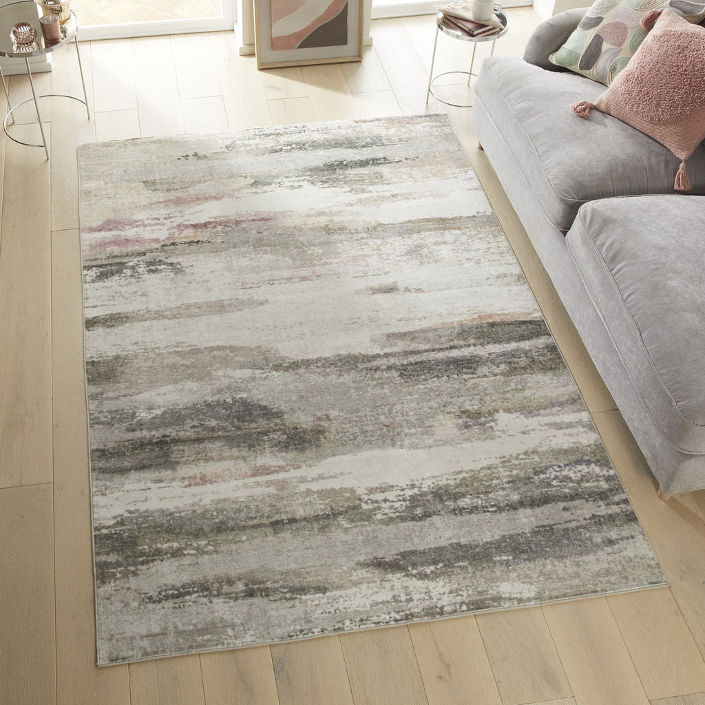 Liberty Washable Modern Beige Rug