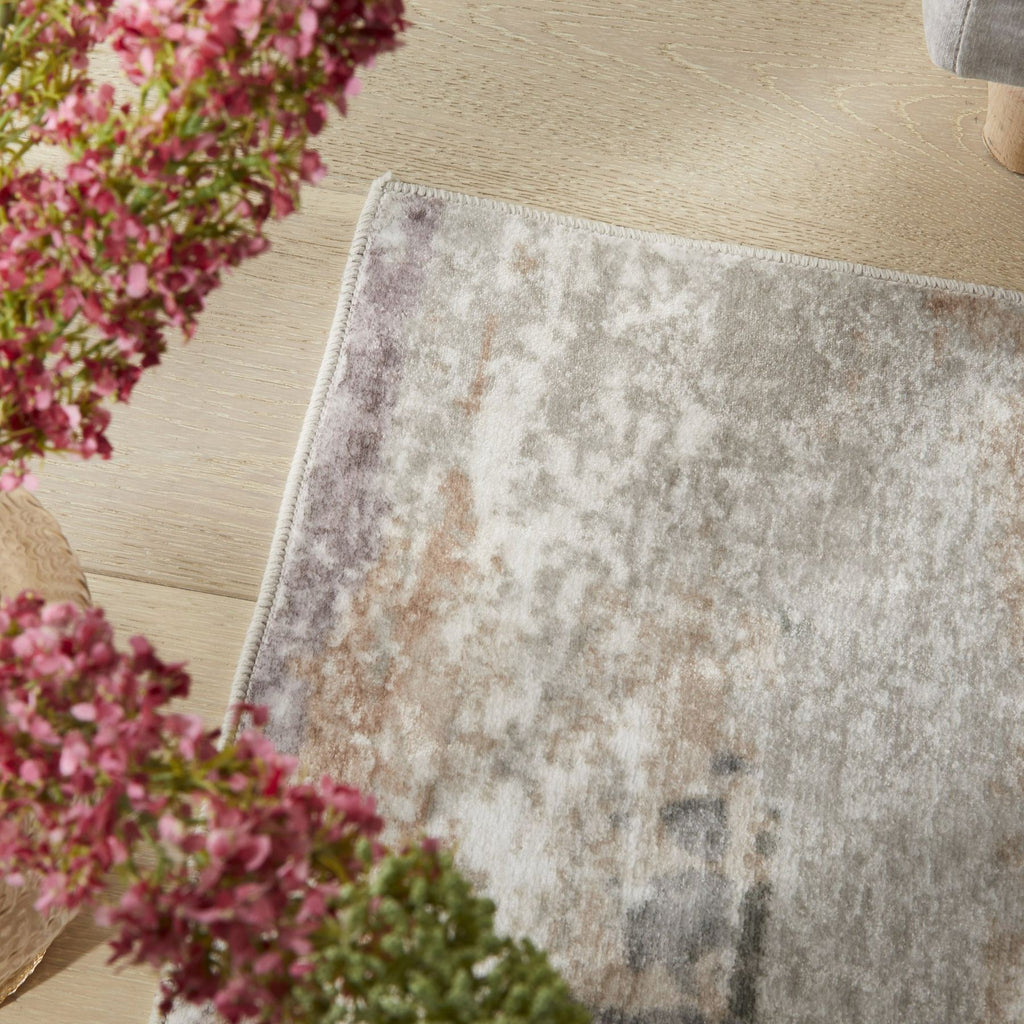Liberty Washable Modern Beige Rug