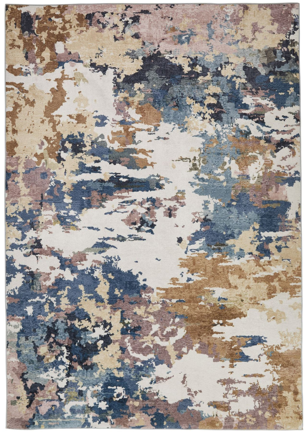 Liberty Washable Modern Cobalt Rug