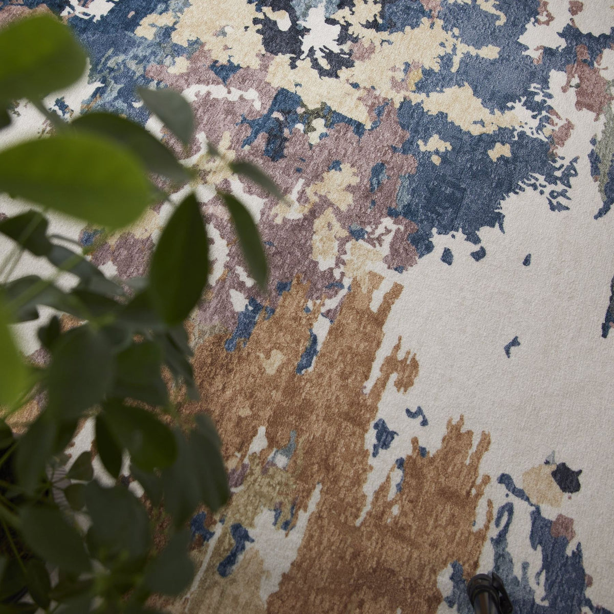 Liberty Washable Modern Cobalt Rug