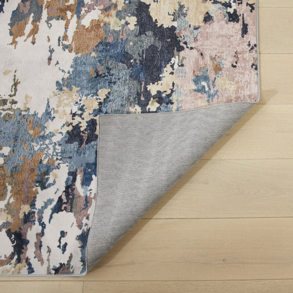 Liberty Washable Modern Cobalt Rug