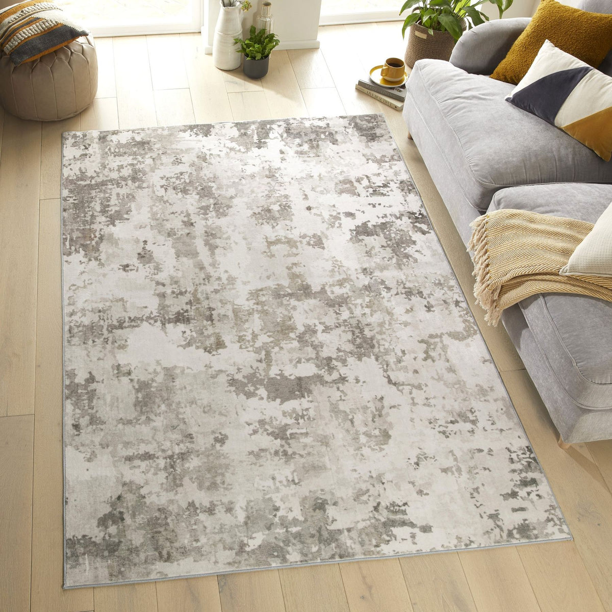 Liberty Washable Modern Dove Rug