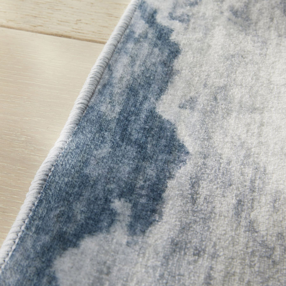 Liberty Washable Modern Ivory Slate Rug