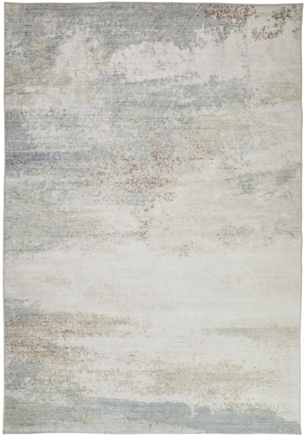 Liberty Washable Modern Light Multicolour Rug