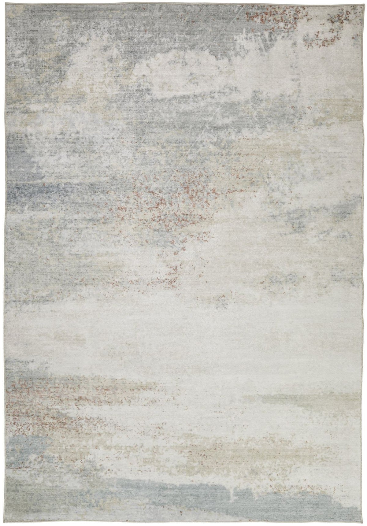 Liberty Washable Modern Light Multicolour Rug