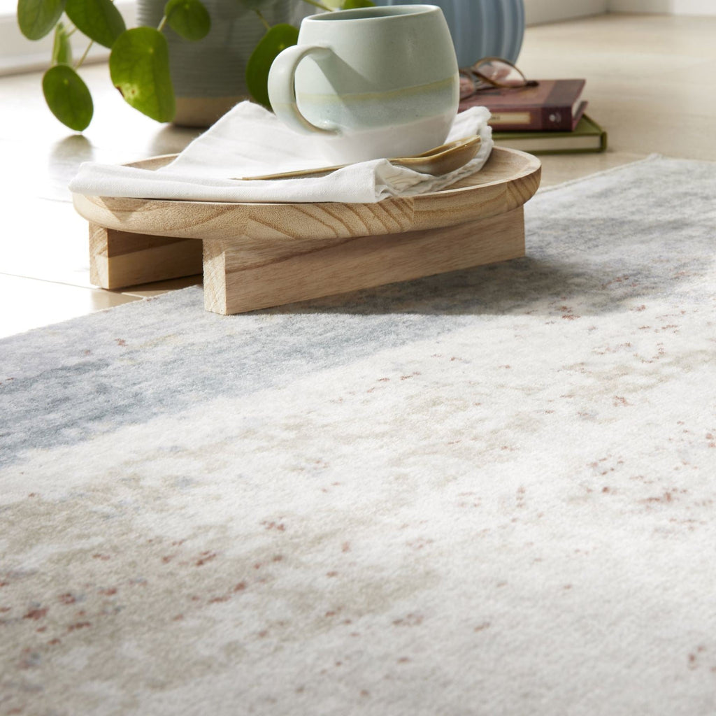 Liberty Washable Modern Light Multicolour Rug