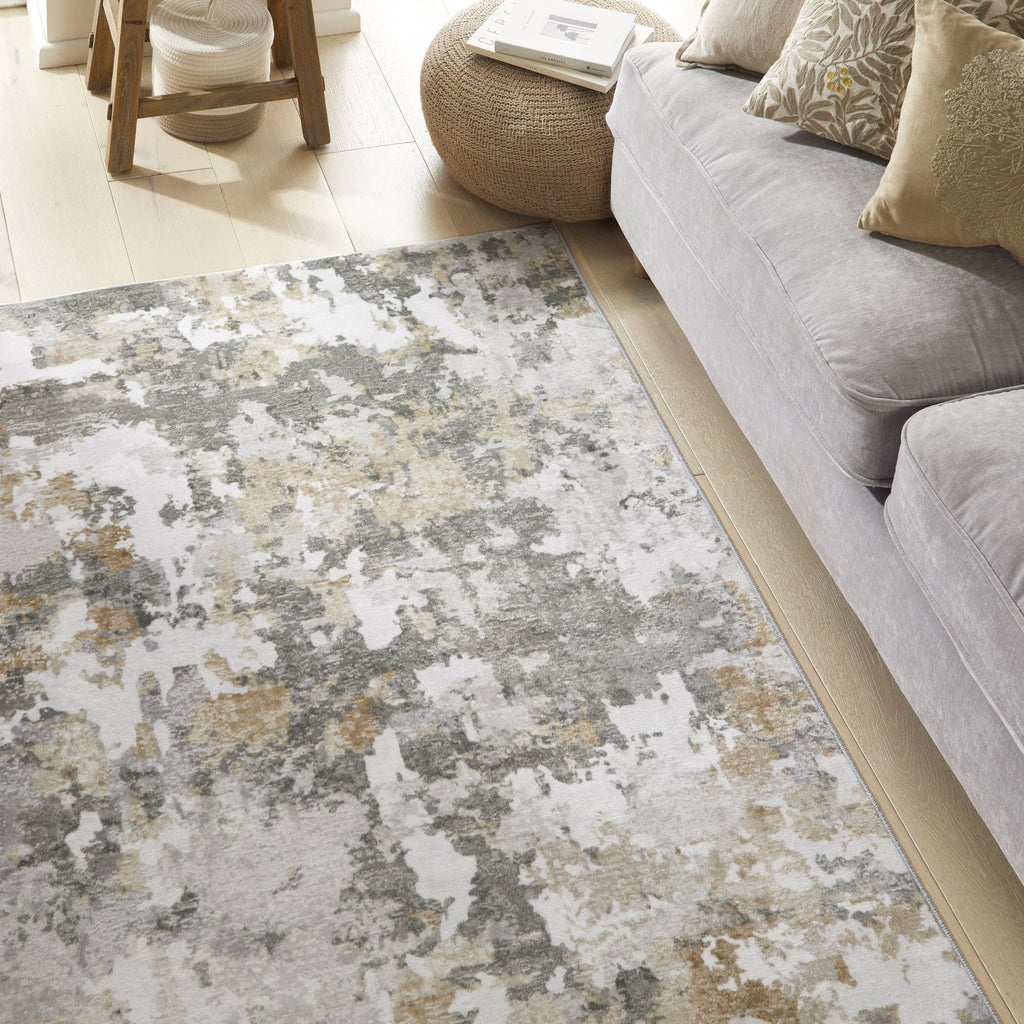 Liberty Washable Modern Quarry Rug
