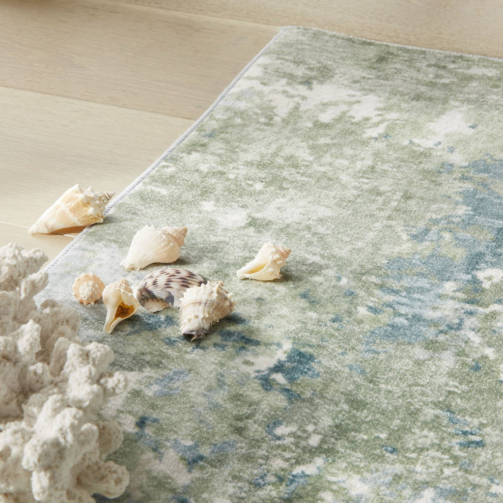 Liberty Washable Modern Seafoam Rug