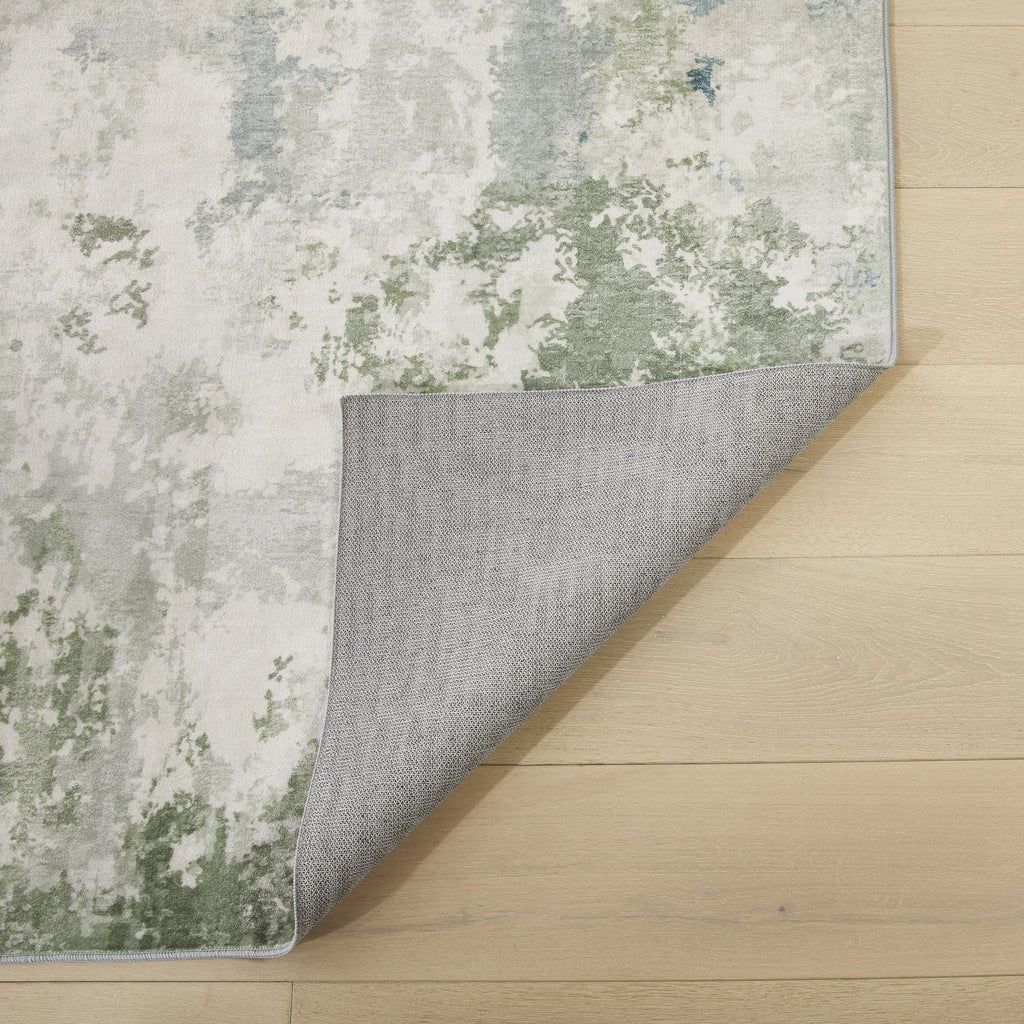 Liberty Washable Modern Seafoam Rug