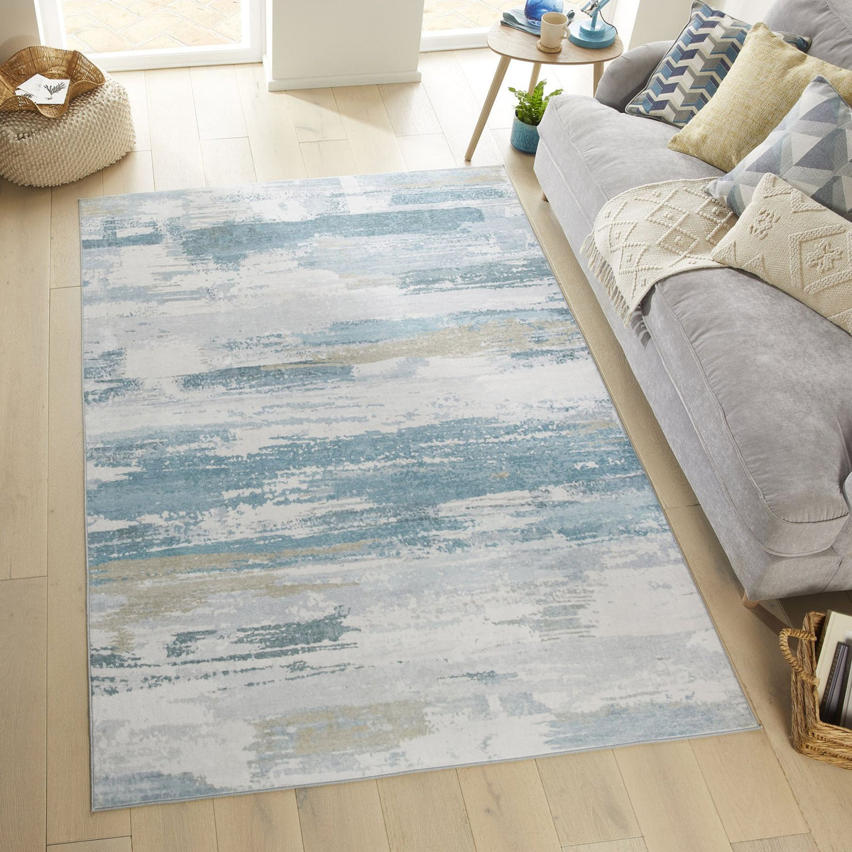 Liberty Washable Modern Sky Rug
