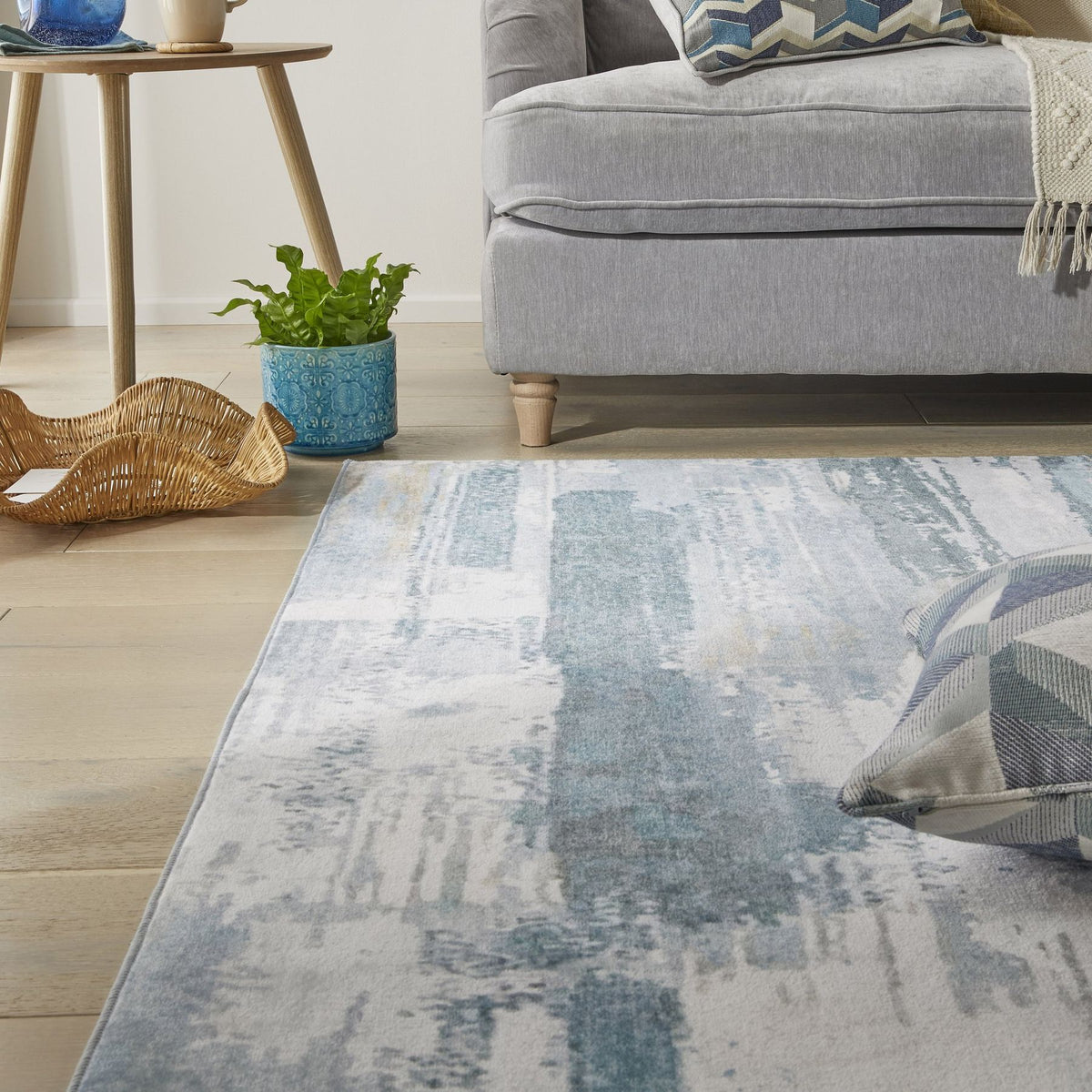 Liberty Washable Modern Sky Rug