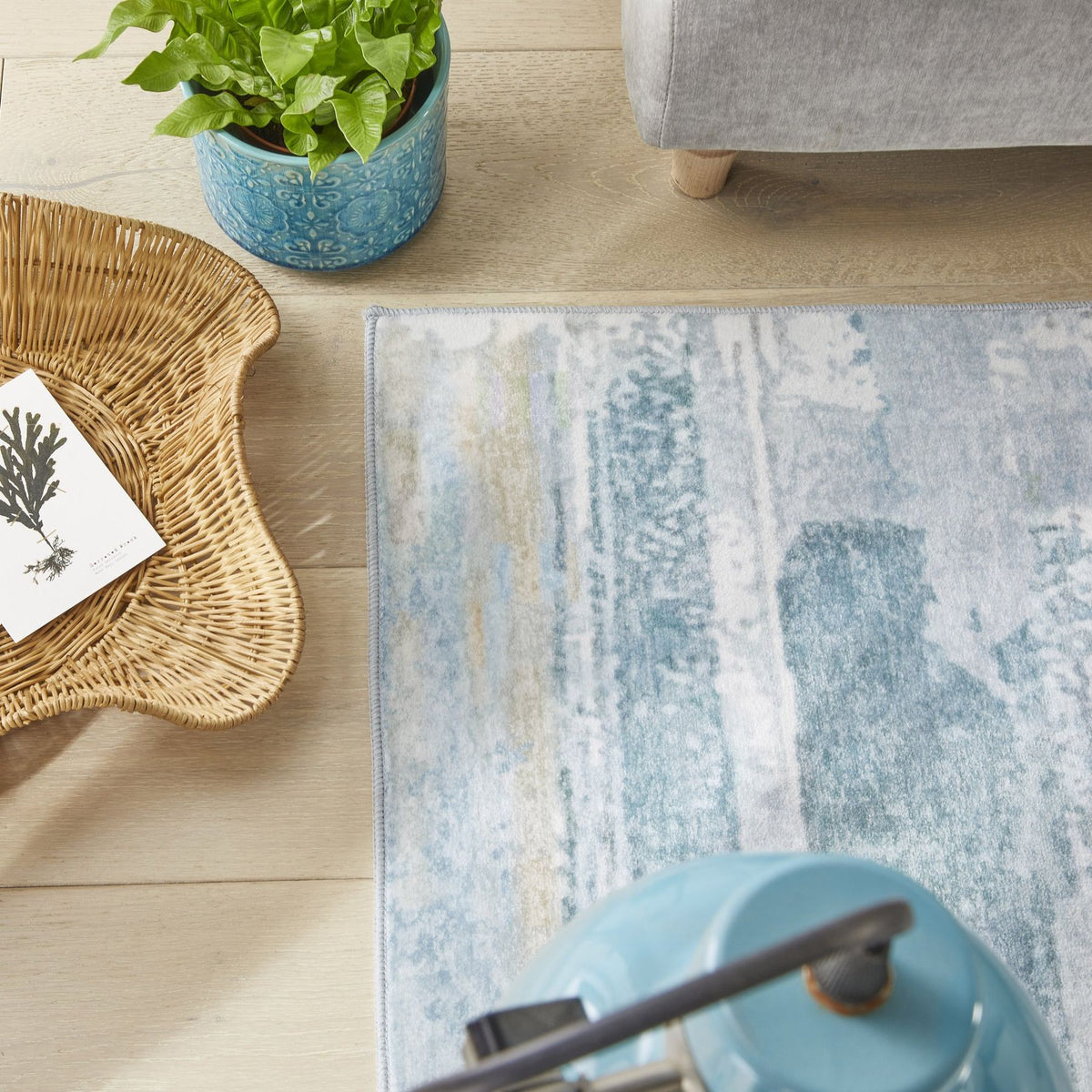 Liberty Washable Modern Sky Rug