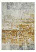 Lux Washable Abstract Ivory Gold Rug
