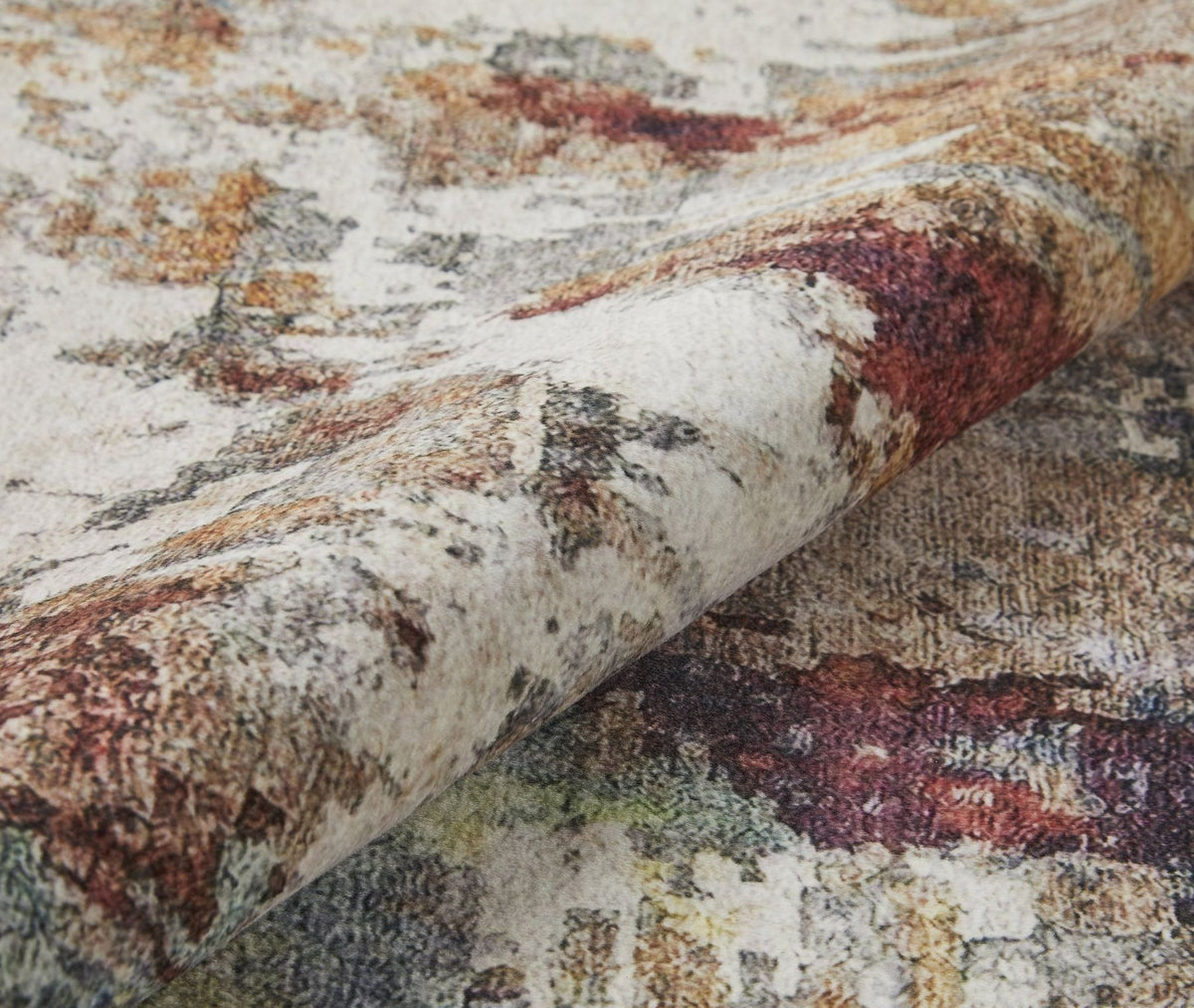 Lux Washable Abstract Multi Rug