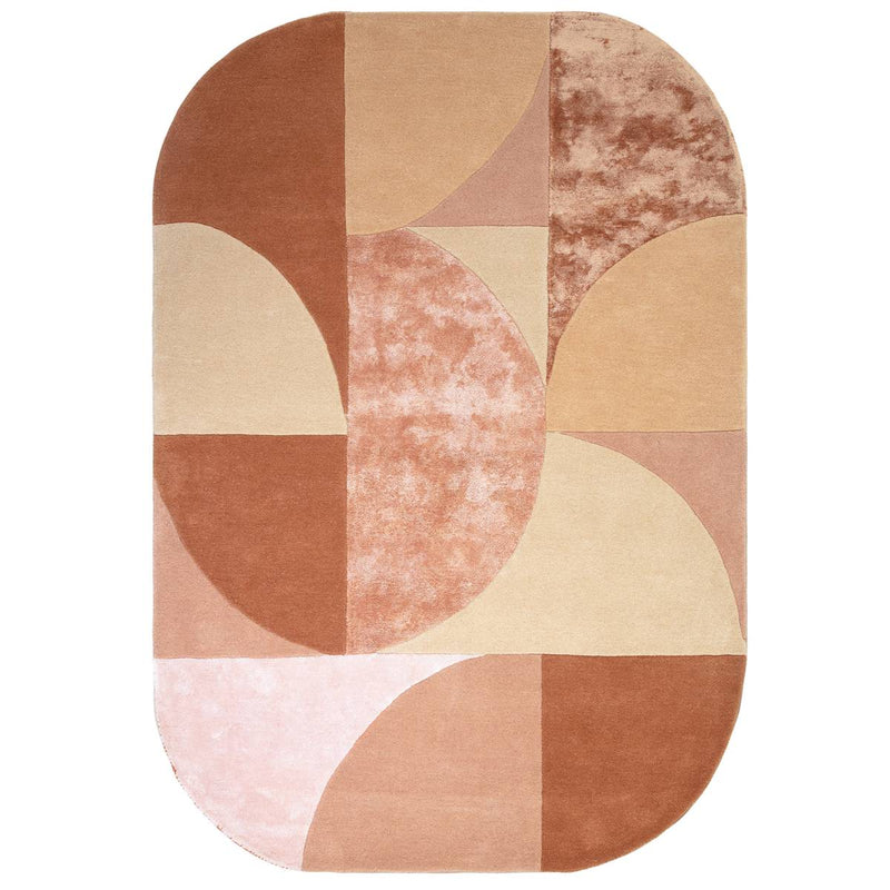 Matrix Oval Earth Rug