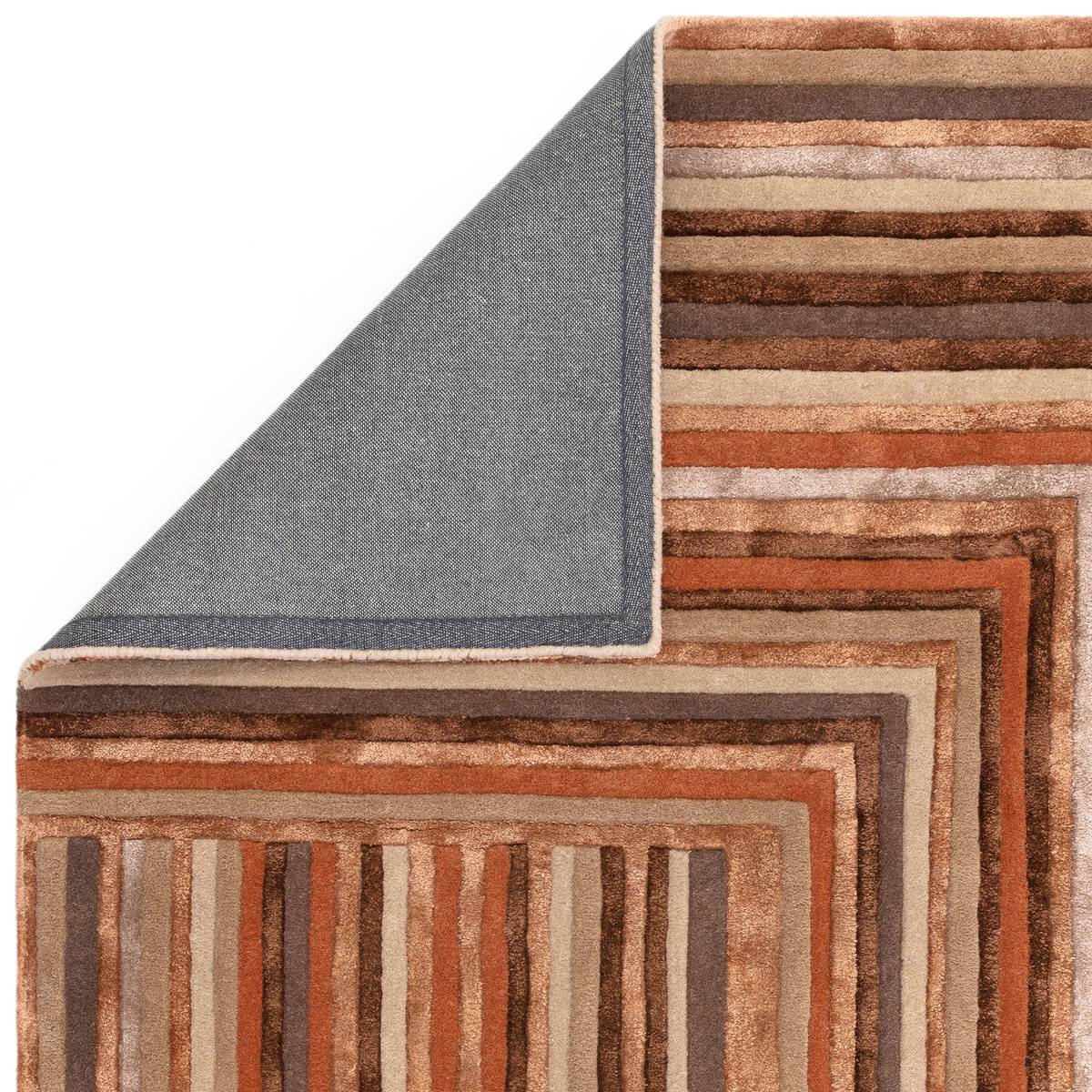 Matrix Network Terracotta Rug