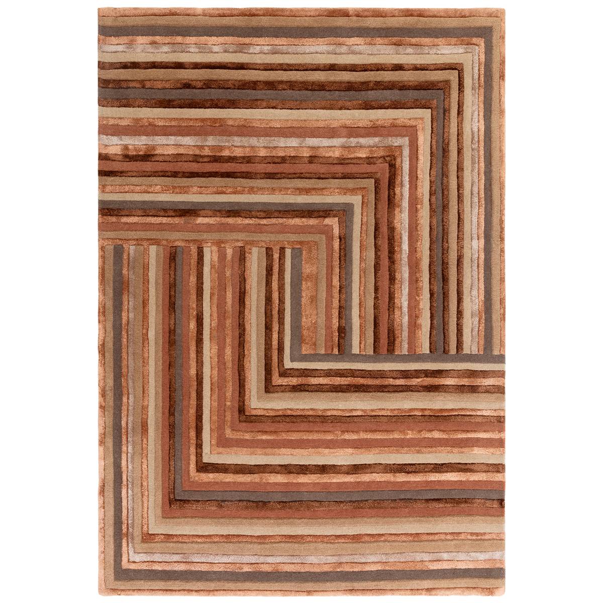 Matrix Network Terracotta Rug