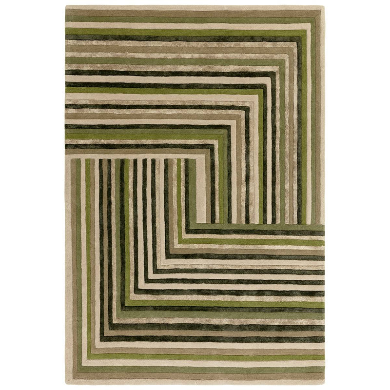 Matrix Network Forest Rug