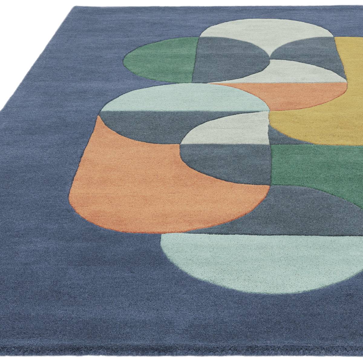 Matrix Statement Navy Rug