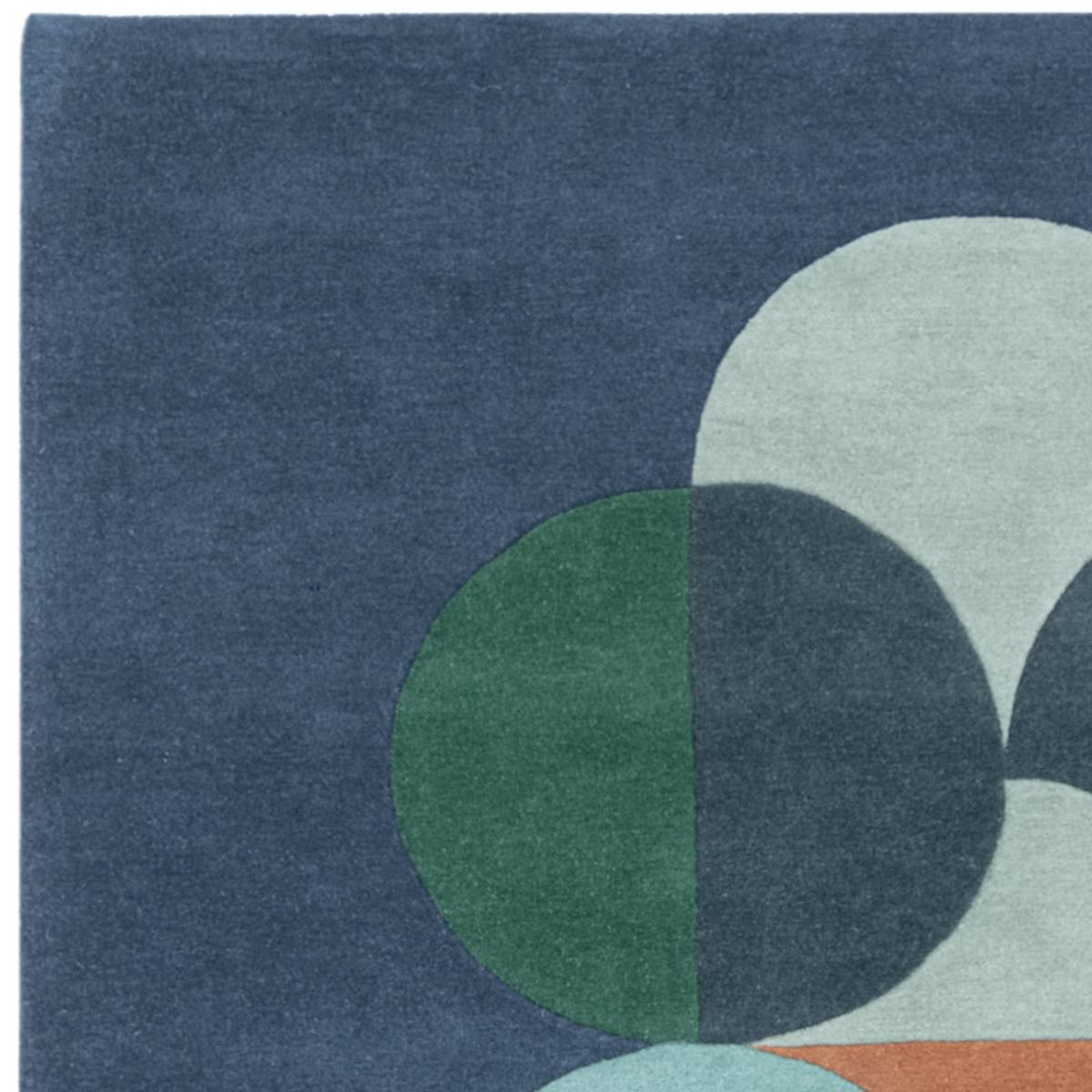 Matrix Statement Navy Rug