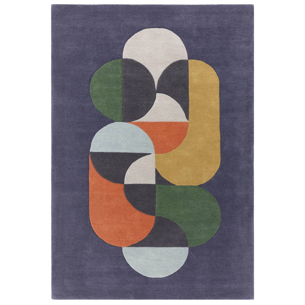 Matrix Statement Navy Rug