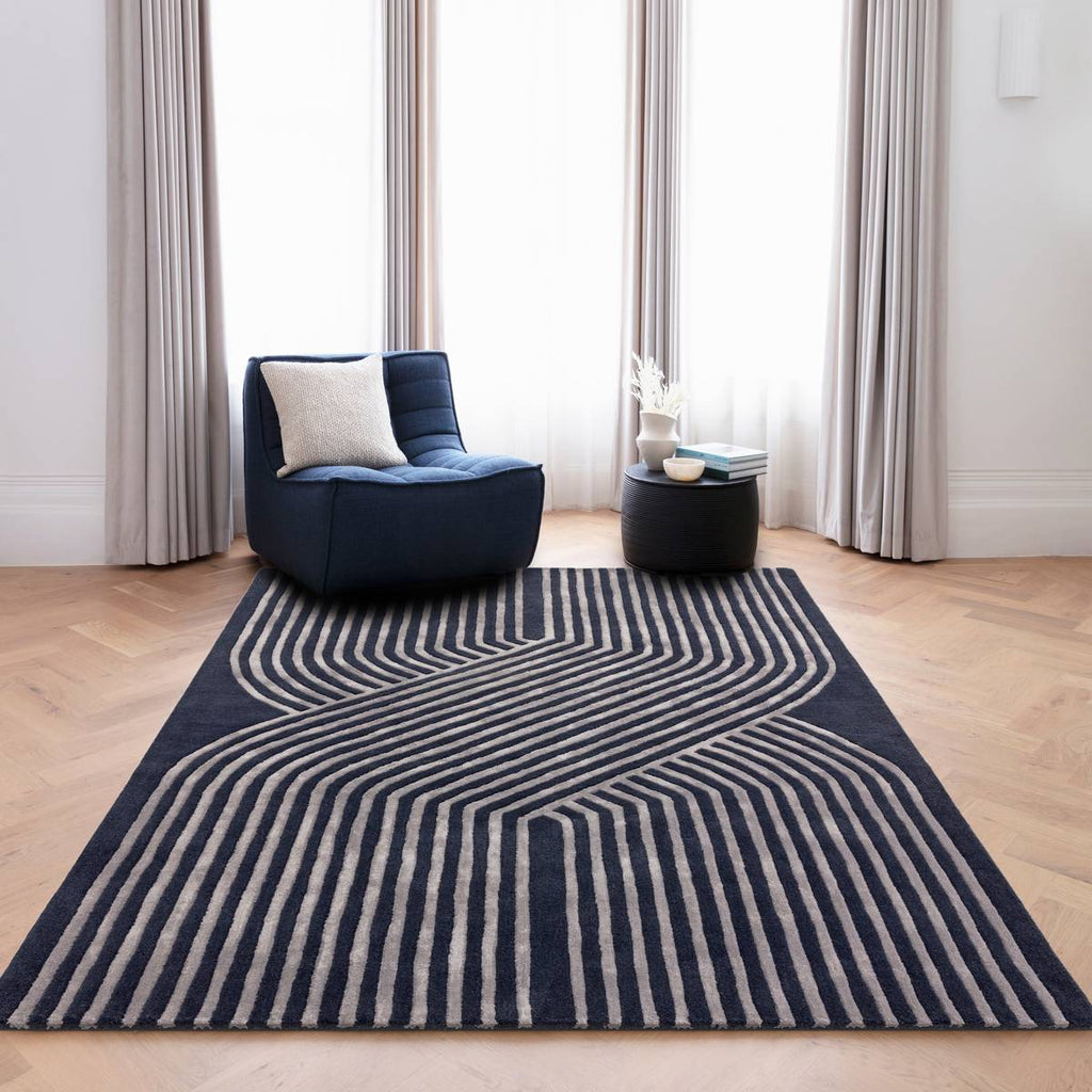 Matrix Solstice Navy Rug