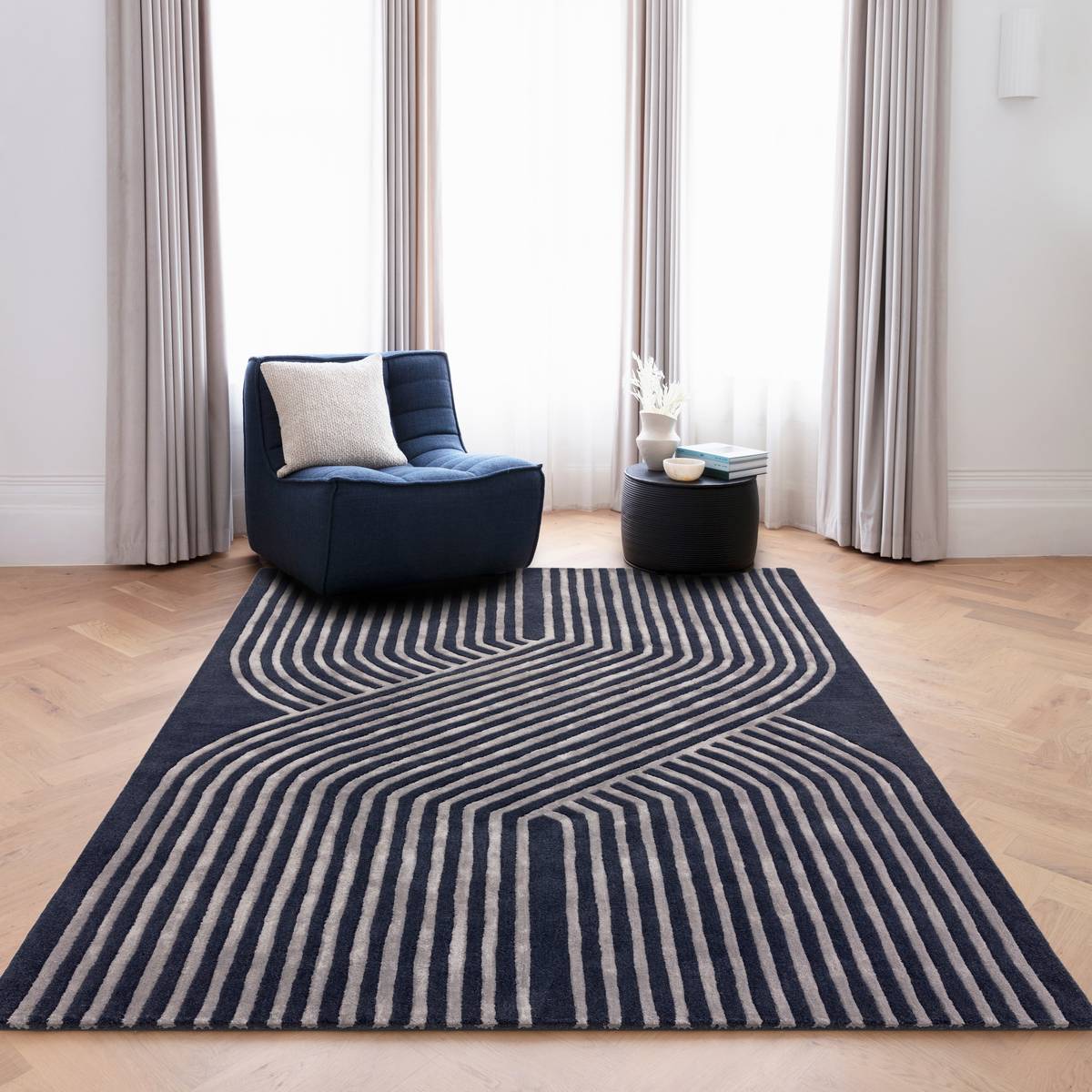 Matrix Solstice Navy Rug