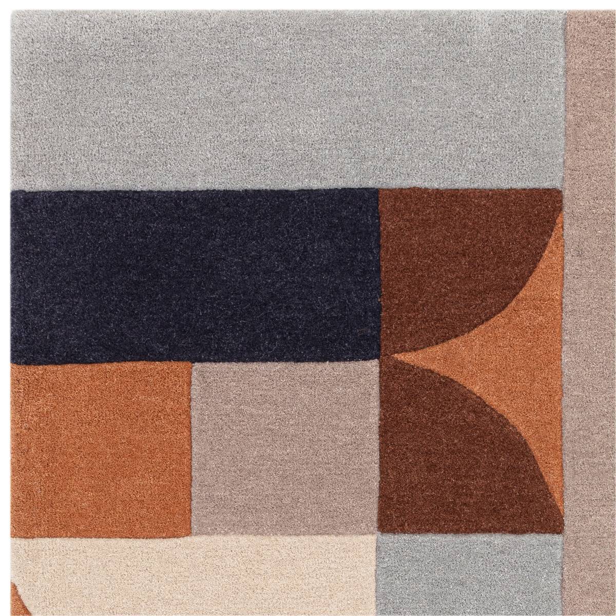 Matrix Klotski Terracotta Rug