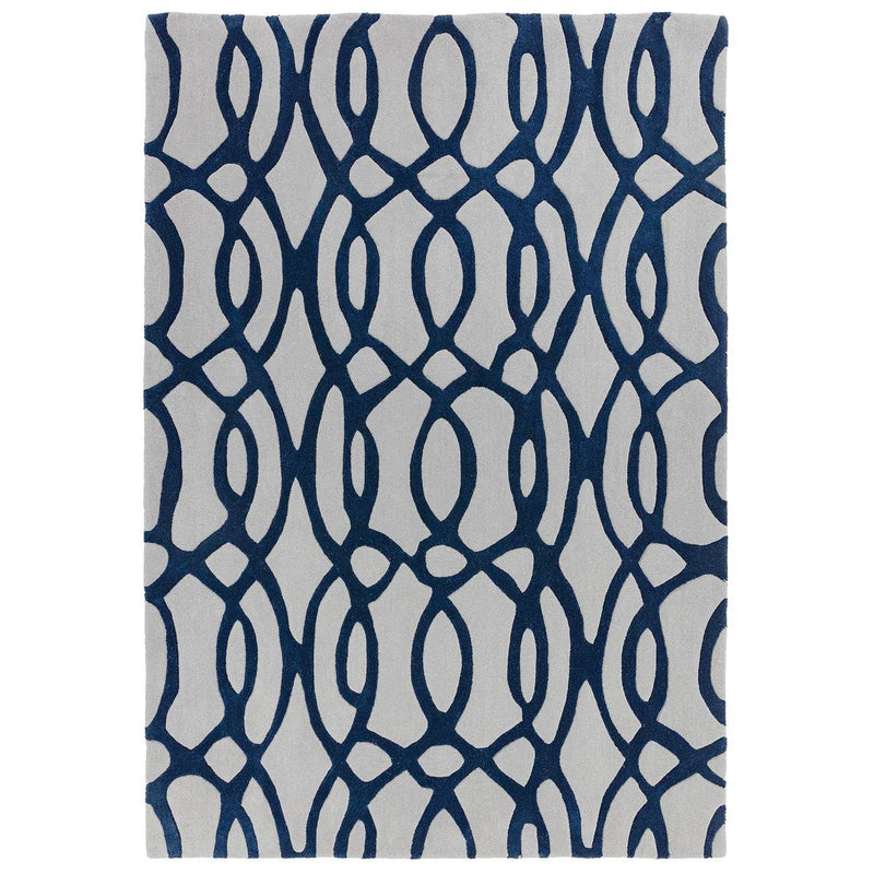 Matrix Wire Blue Rug
