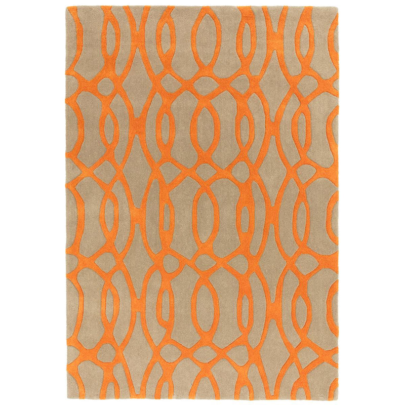Matrix Wire Orange Rug