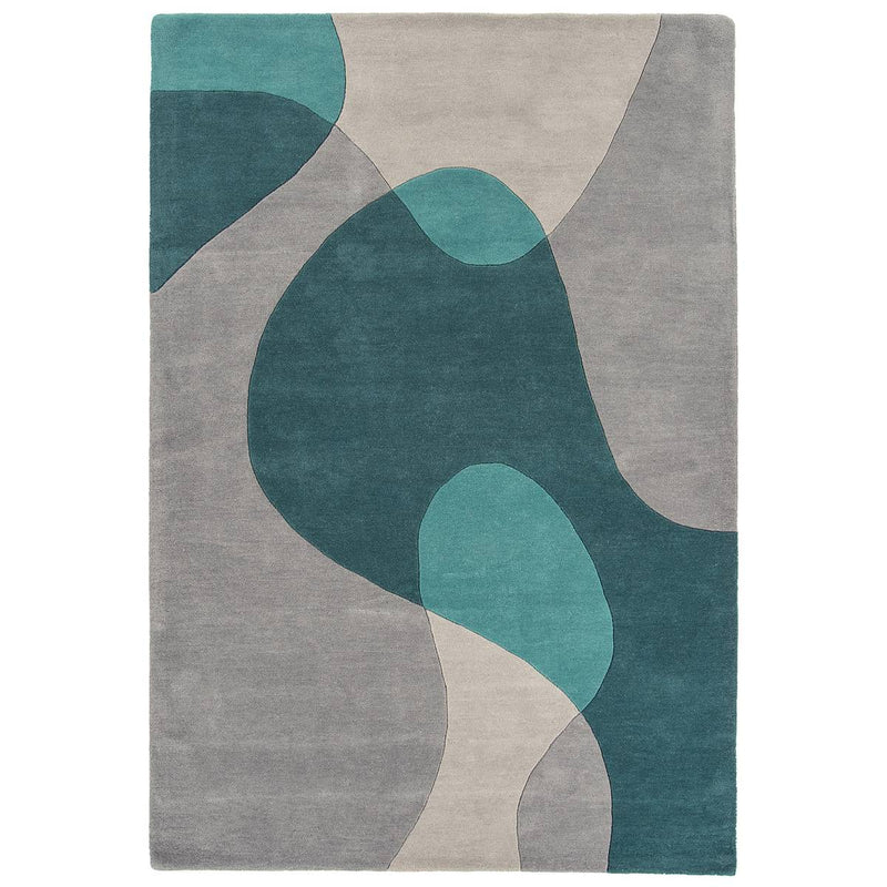 Matrix Arc Teal Rug