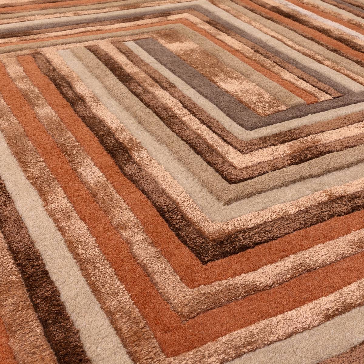 Matrix Network Terracotta Rug