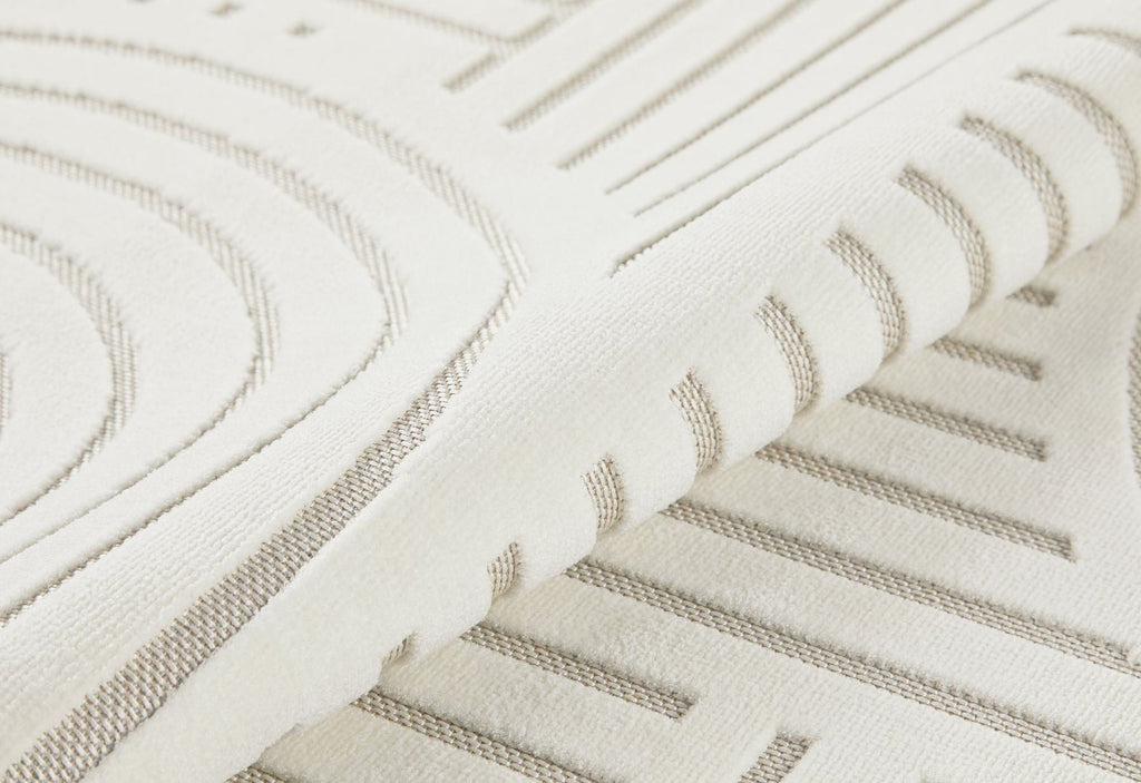 Maze Curve Ivory Rug