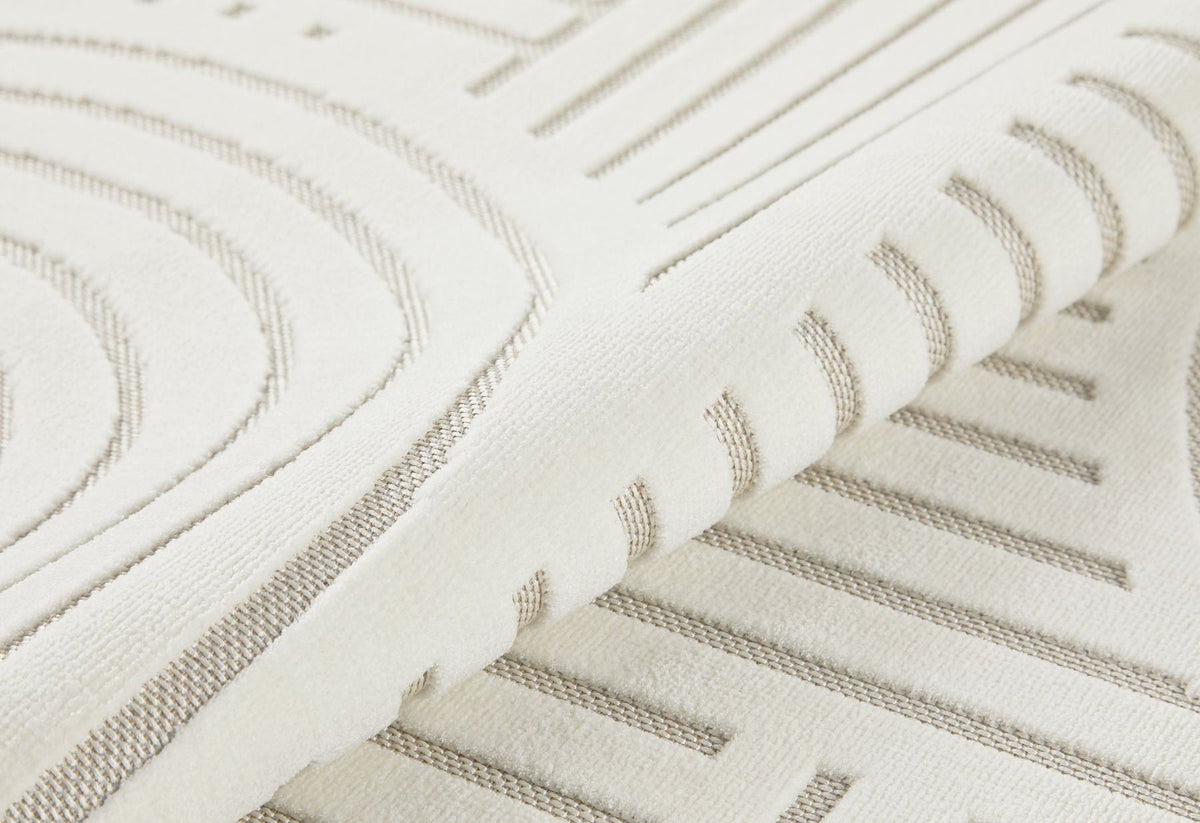 Maze Curve Ivory Rug