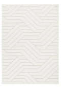 Maze Geometric Ivory Rug