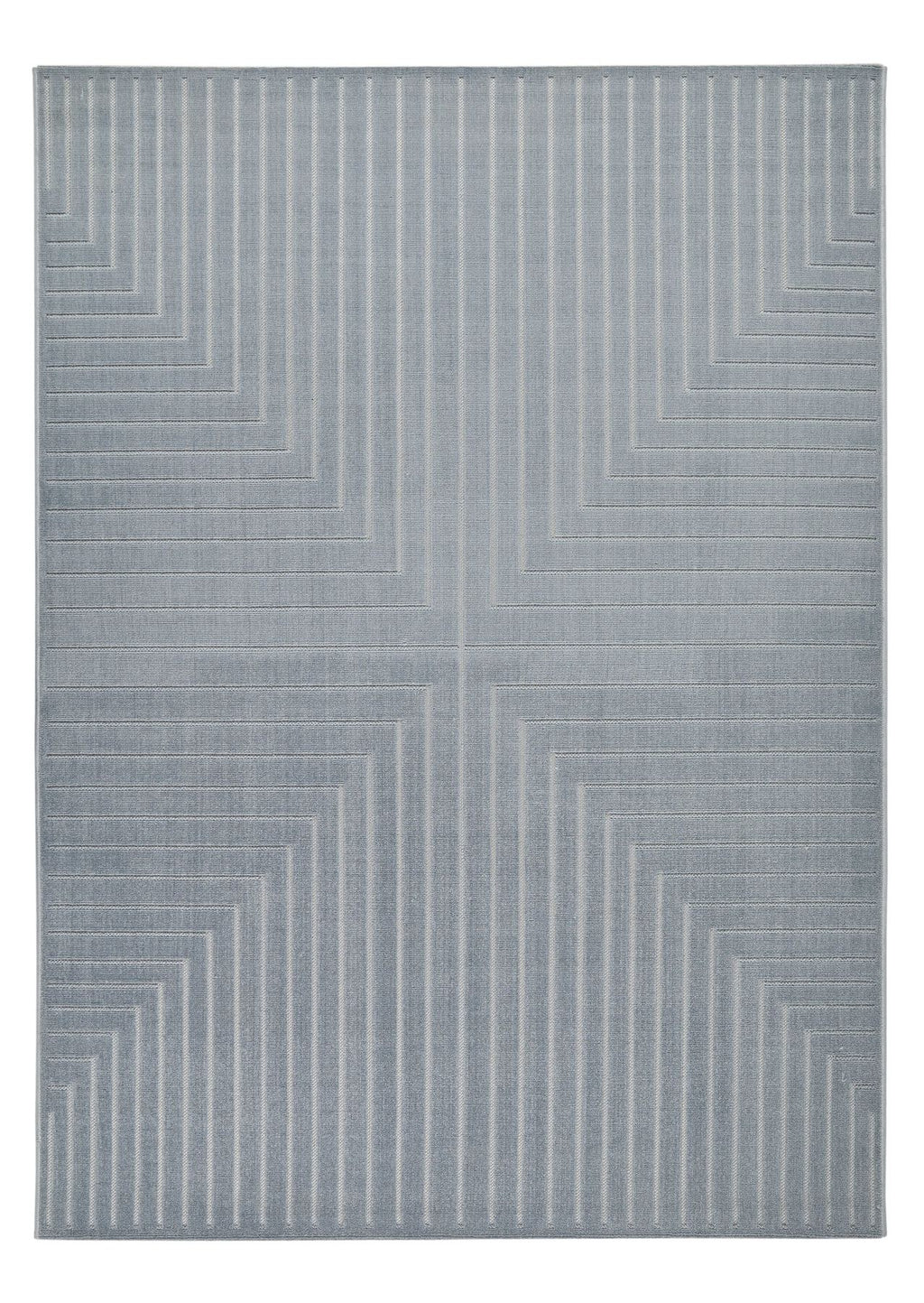 Maze Linear Blue Rug