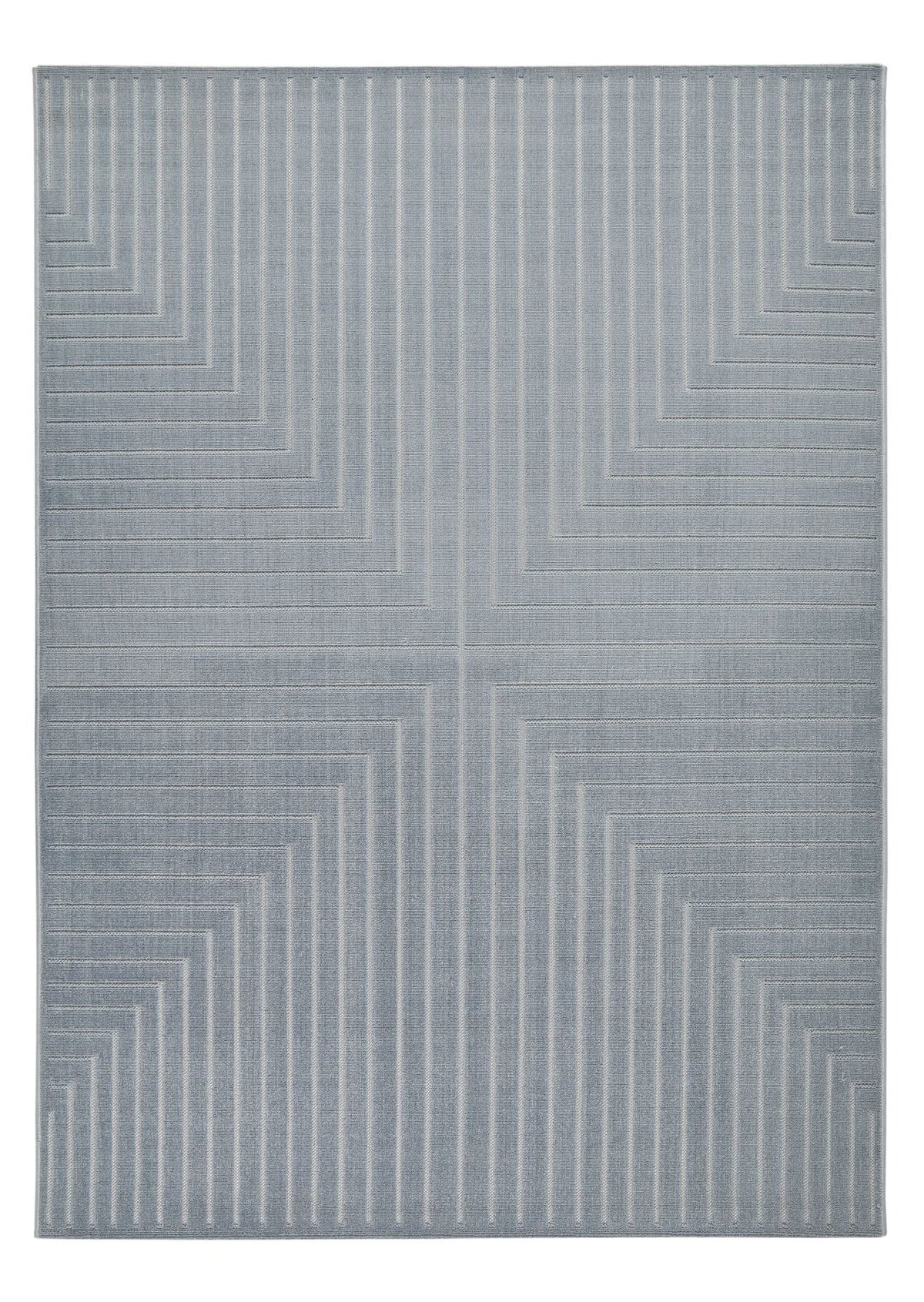 Maze Linear Blue Rug