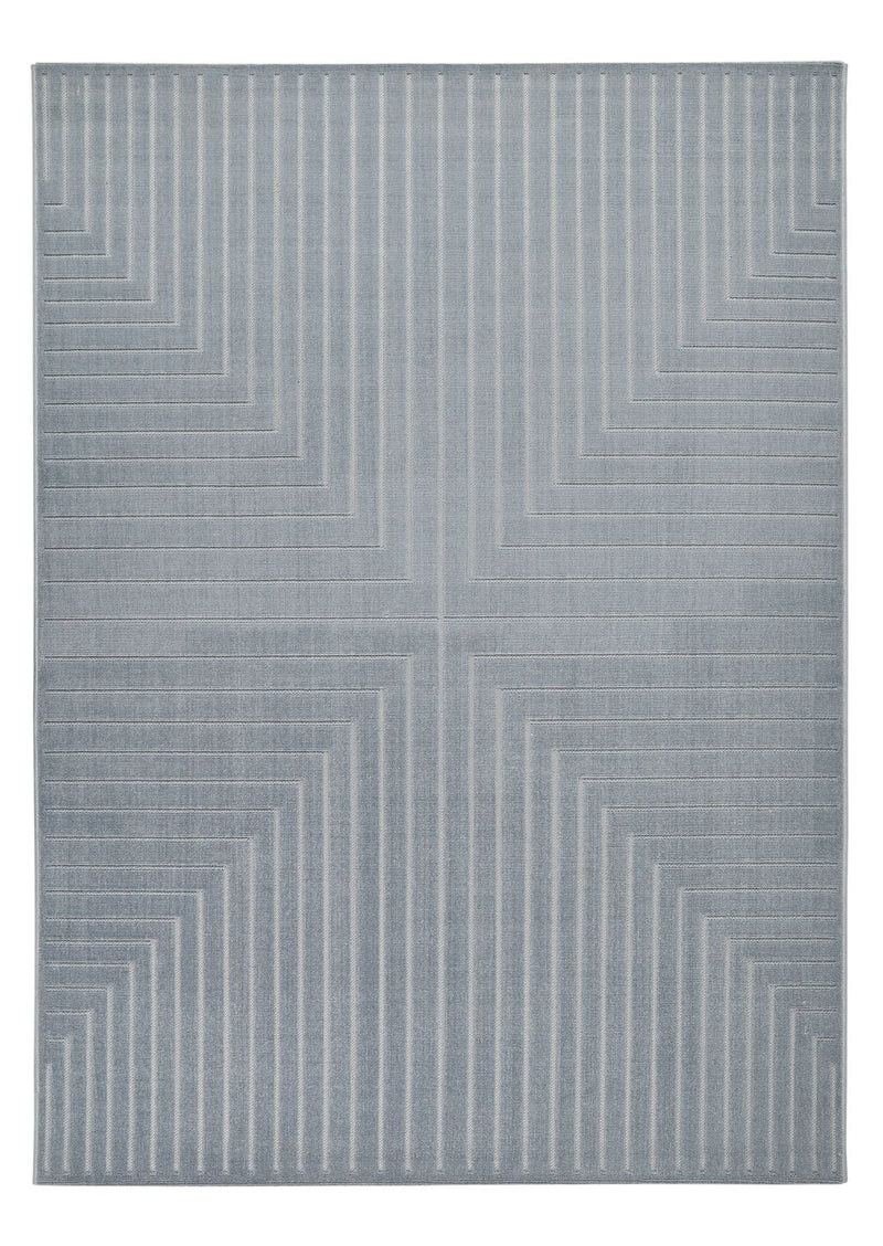 Maze Linear Blue Rug